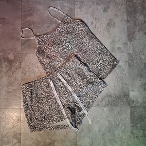 Calvin Klein Leopard Print Pajama Matching Set